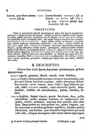 II. Descriptio.