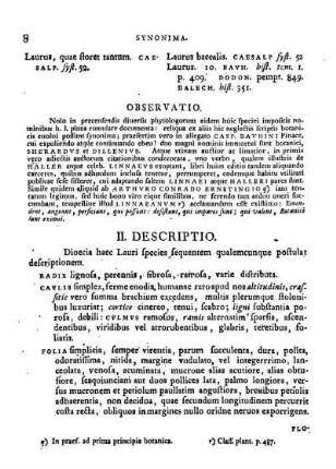 II. Descriptio.