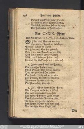 Der CXXIX. Psalm.