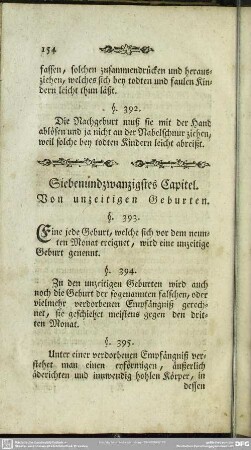 Siebenundzwanzigstes Capitel. Von unzeitigen Geburten
