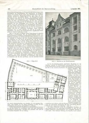 Fischer, Theodor; München, Hirschbergstr.; Hirschbergschule - Zentralblatt der Bauverwaltung
