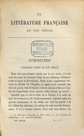 La littérature française au XIXe siècle par Paul Albert, 2