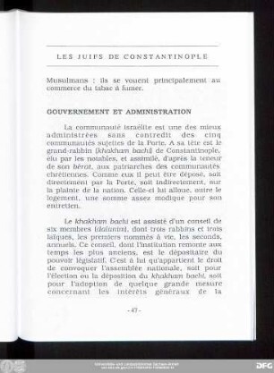 Gouvernement Et Administration