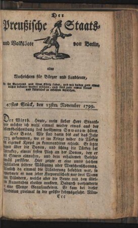 47stes Stück, den 23sten November 1799