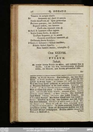 Ode XXXVIII. ad Puerum.