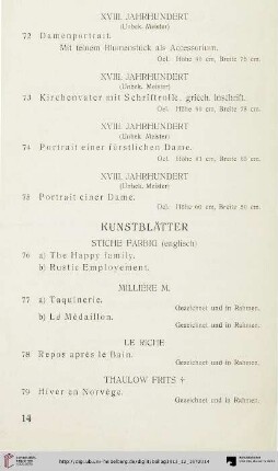 Kunstblätter (Nr. 76-90)