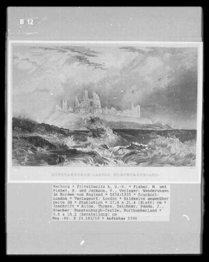 Wanderungen im Norden von England, Band 2 — Bildseite gegenüber Seite 20 — Dunstanburgh-Castle, Northumberland