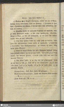 Glos: Jesu deine Passion [et]c.