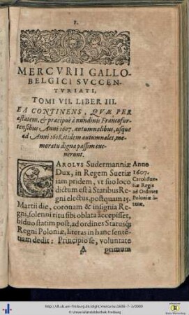 Tomus VII. Liber III.