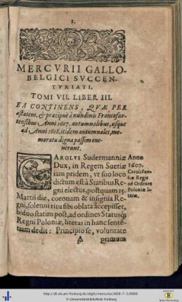Tomus VII. Liber III.