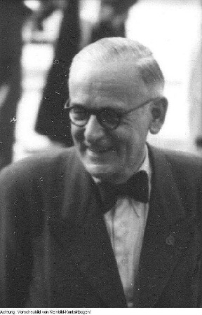 Dresden. Professor Dr. Karl Laux, Rektor der Musikhochschule Dresden, Porträt, 1951