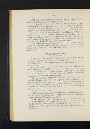 Wissenschaftlicher Abend vom 7. April 1900.