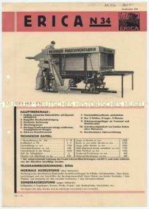 ERICA N 34 - Dreschmaschine