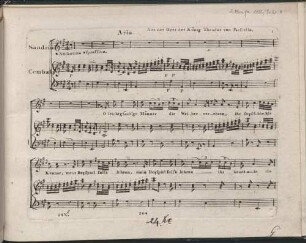 Aus der Oper der König Theodor von Paesiello./Aria