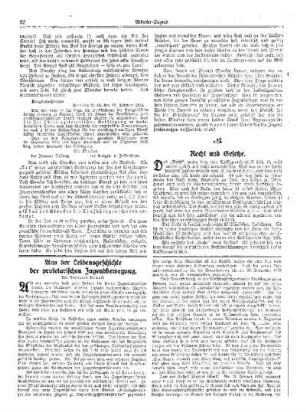 Aus der Leidensgeschichte der proletarischen Jugendbewegung