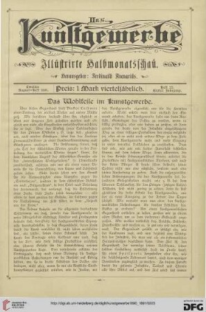 2. August-Heft 1891