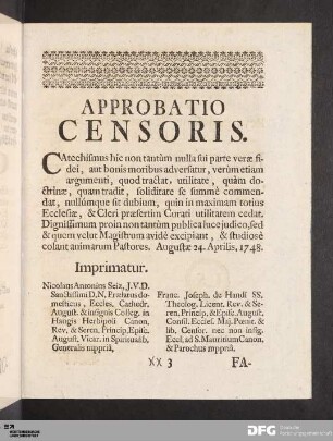 Approbatio Censoris