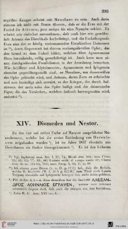 XIV.Diomedes und Nestor