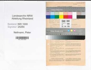 Entnazifizierung Peter Nellmann, geb. 21.06.1903 (Verw.Angest.)