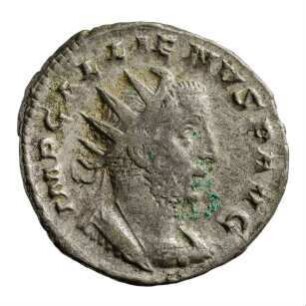 Münze, Antoninian, 257 n. Chr.