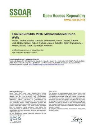 Familienleitbilder 2016: Methodenbericht zur 2. Welle