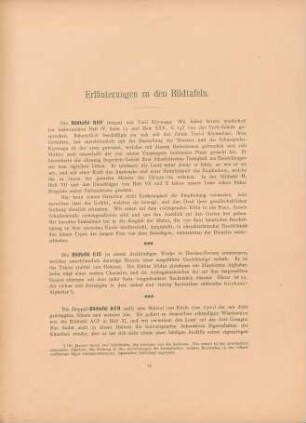Erläuterungen zu den Bildtafeln