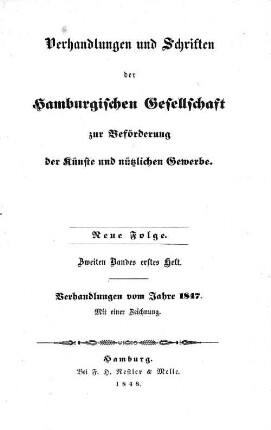 Zweiten Bandes erstes Heft.