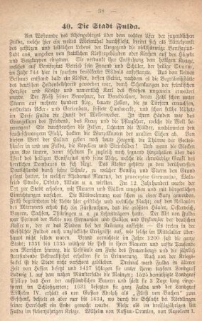 40. Die Stadt Fulda.