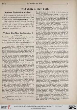 Verband Deutscher Kunstvereine, I
