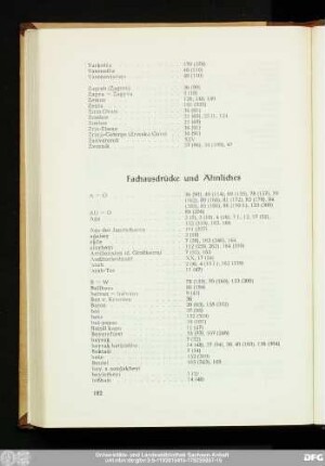 Fachausdrücke und Ähnliches