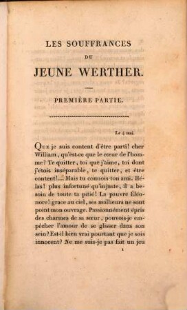 Les Souffrances du jeune Werther