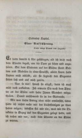 Siebentes Kapitel. Eine Aufführung