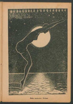 Baño nocturno: eclipse [Ilustración]