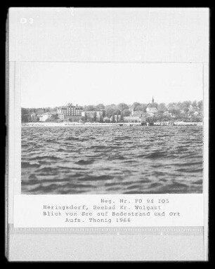 Seebad Heringsdorf von der Ostsee aus