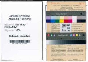 Entnazifizierung Guenther Schmidt , geb. 02.09.1897 (Elektroingenieur)