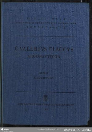 C. Valeri Flacci Argonavticon libri octo