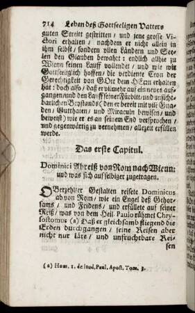Das erste Capitul. - Das fünffte Capitul.