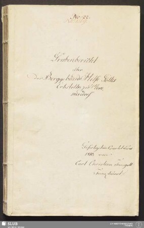 Grubenbericht über das Berggebäude Hilfe Gottes Erbstolln zu Memmendorf - 18.6048 4.