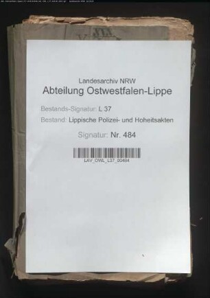 Klage der Juden gg. ihre Verteibung aus Lippe, 1614