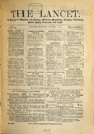 The lancet. 1881, [3.] Advertiser