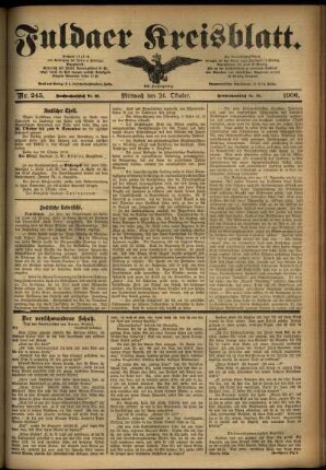 Ausgabe vom Mittwoch, den 24. Oktober 1906.