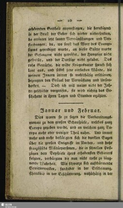 Januar und Februar