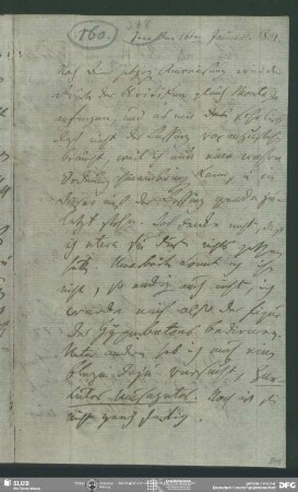 Eigenh. Brief von Friedrich von Schlegel an August Wilhelm von Schlegel, Jena, 16.01.1801