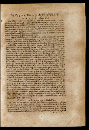 De Coryza, Tussi et Anhelitus Difficultate. Cap. VI.