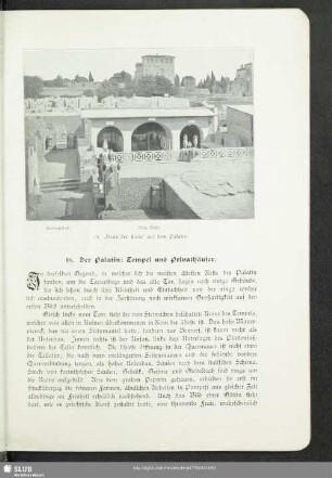 16. Der Palatin: Tempel und Privathäuser