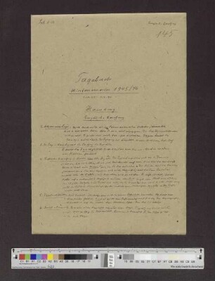 Band 145: Wintersemester 1945/1946 Hamburg
