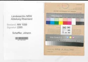 Entnazifizierung Johann Scheffler , geb. 02.07.1910 (Polizist)