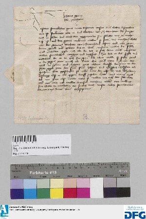 Johanns Graf zu Wertheim sucht in der Fehde zwischen der Stadt Nürnberg und Eberhart von Tottenheim jun. zu vermitteln.