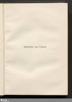 Apollonius von Tyrland
