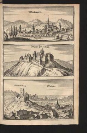 Montzingen. Müschel Landsberg. Schwabsburg. Werstein.